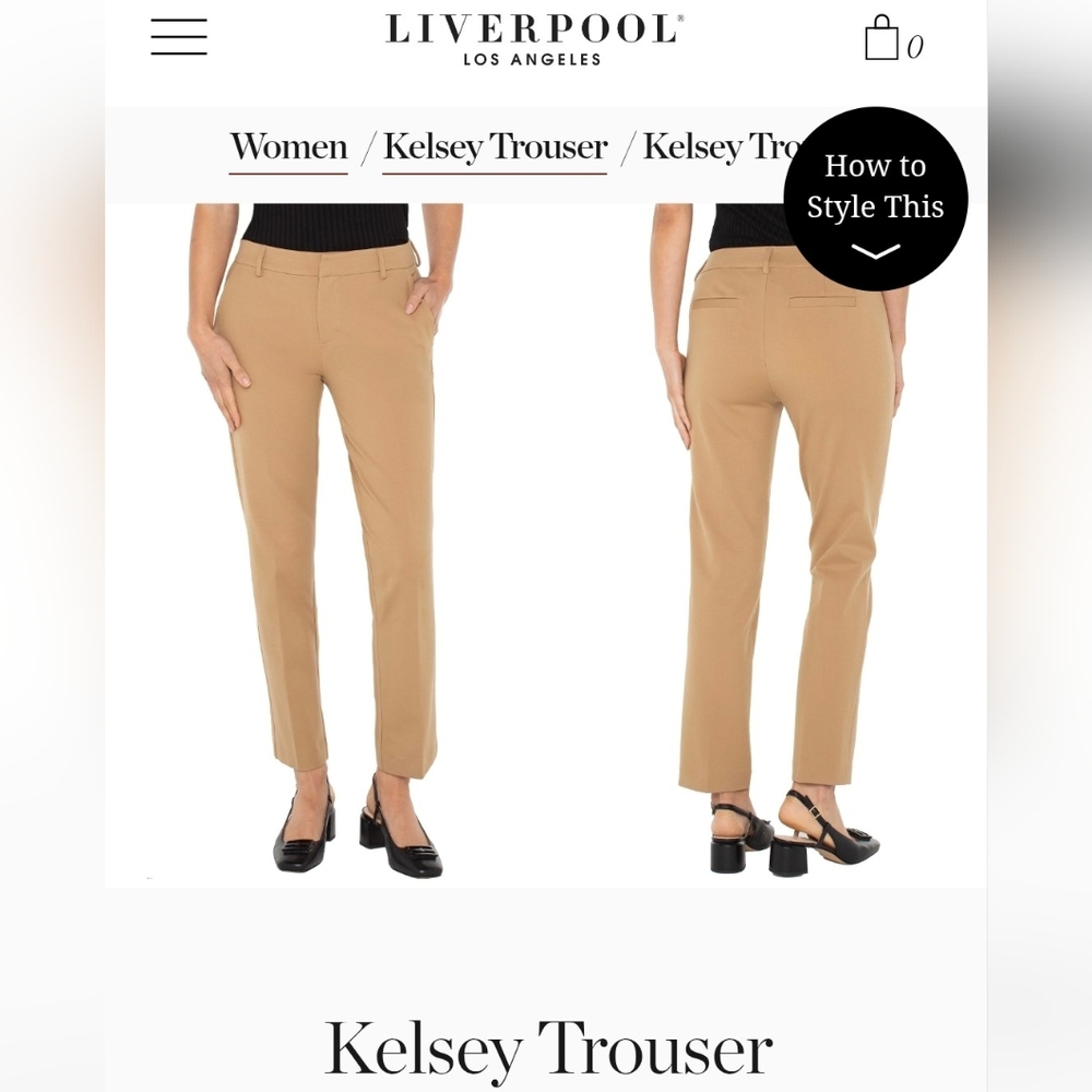 Liverpool Women's Tan Trousers